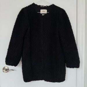 Aritzia Wilfred Black Laboratoire Faux-Sherpa Coat size XS